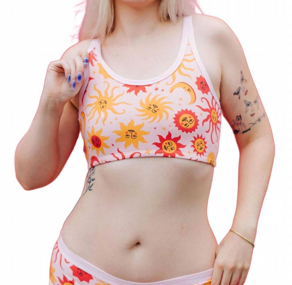 NEW THUNDERPANTS USA longline bra in luna y sol